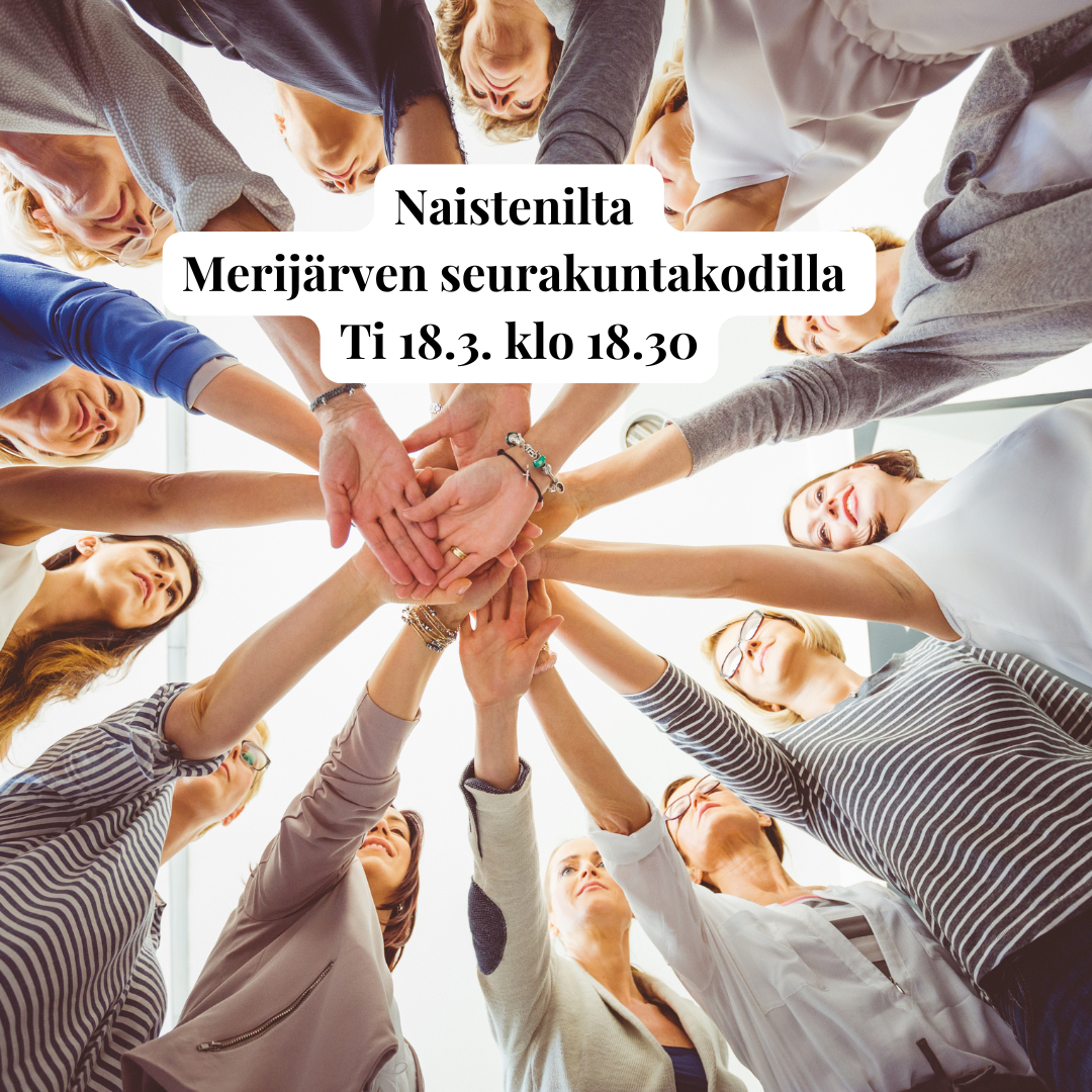 Naisten ilta Merijärven seurakuntakodilla ti 18.3. klo 18.30
