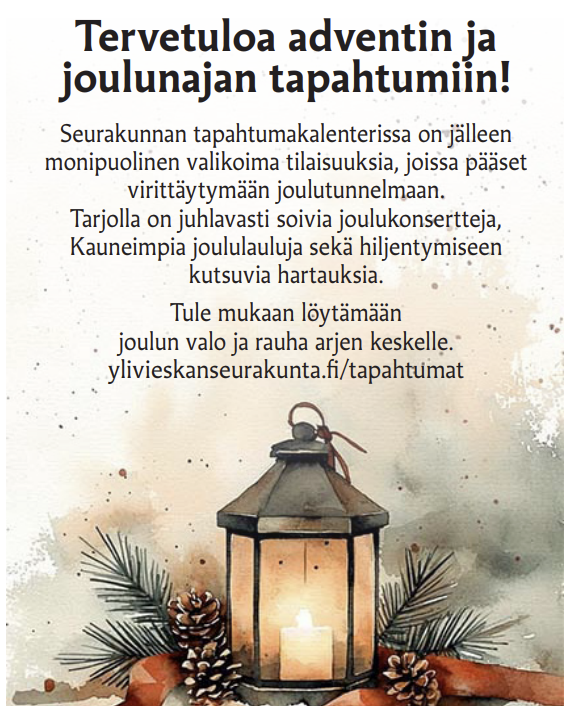 Tervetuloa joulunajan tapahtumiin