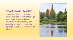 Ehtookellot ja iltasoitto