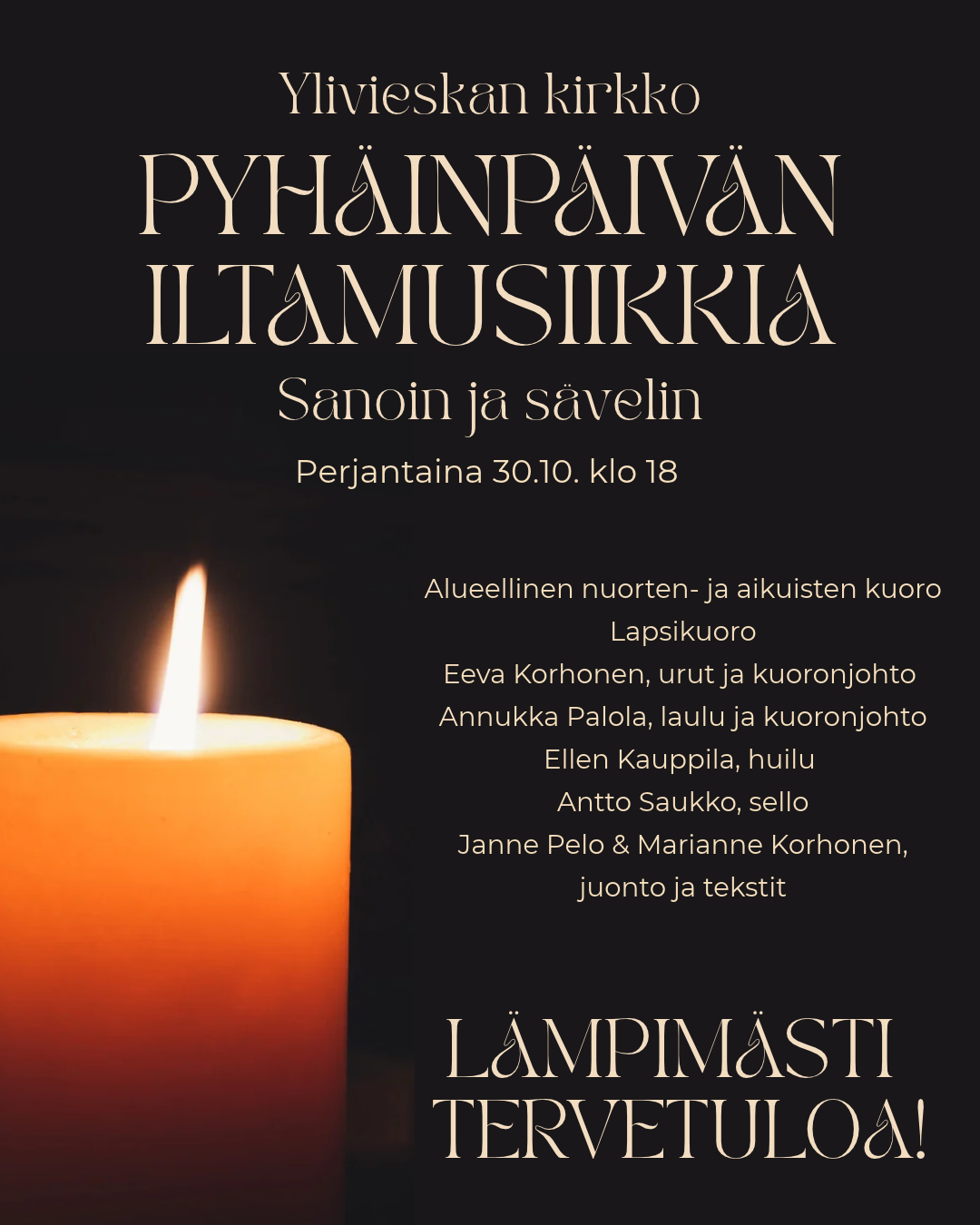 Pyhäinpäivän iltamusiikkia