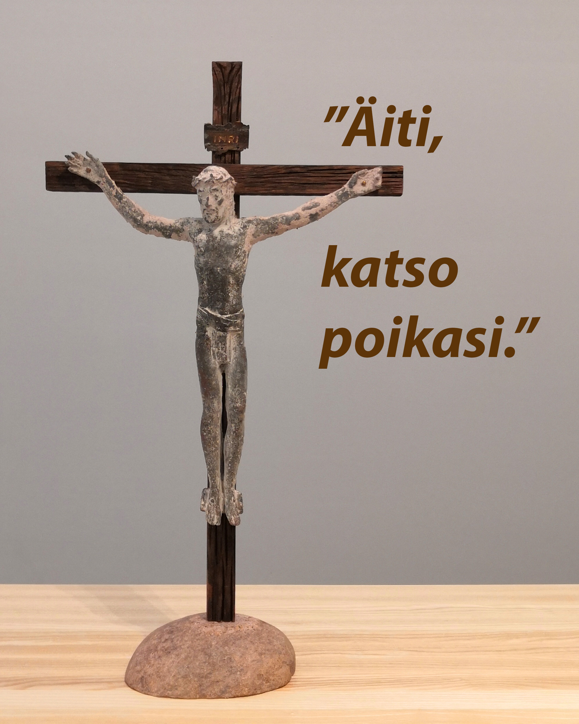 Ylivieskan Pyhän Kolminaisuuden kirkkoon lahjoituksena Kristus-krusifiksi